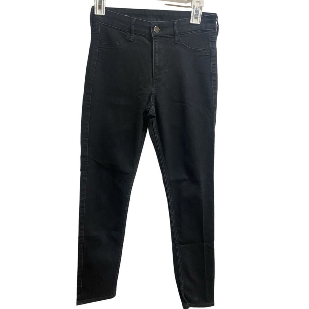 H&M Black Skinny Ankle Regular Waist‎ &Denim Jeans size 27